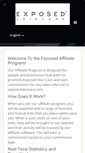 Mobile Screenshot of affiliates.exposedskincare.com